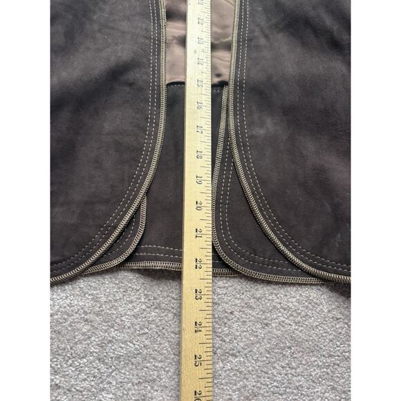 Vintage 90’s Y2K Suede Jacket XS Brown Boho Western Belted - Picture 4 of 8